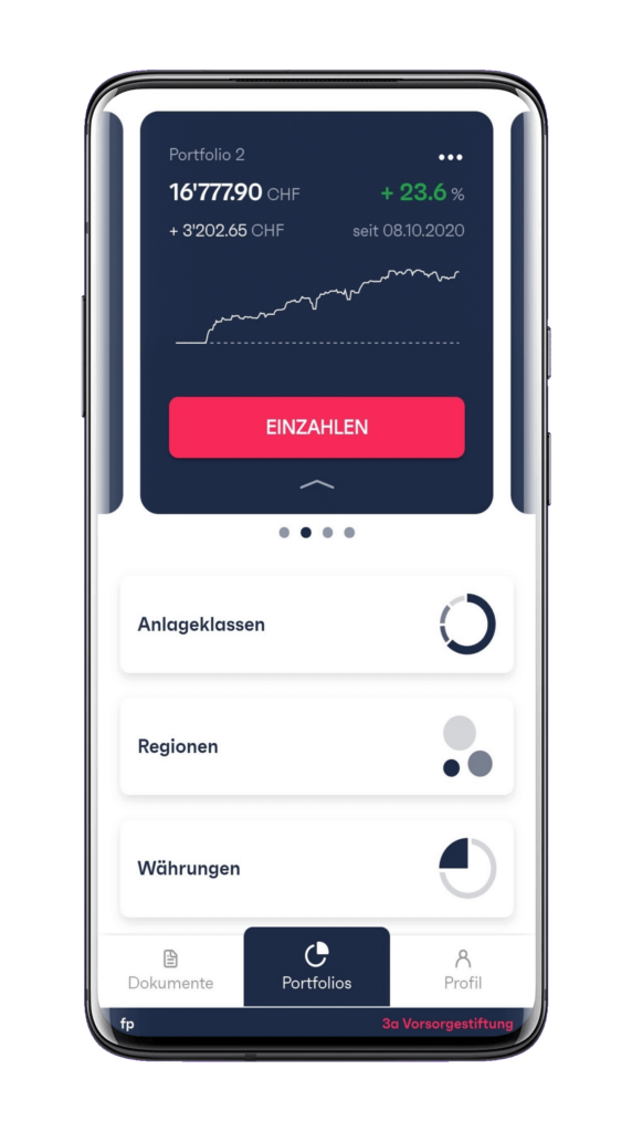 Finpension Erfahrungen Säule 3a App