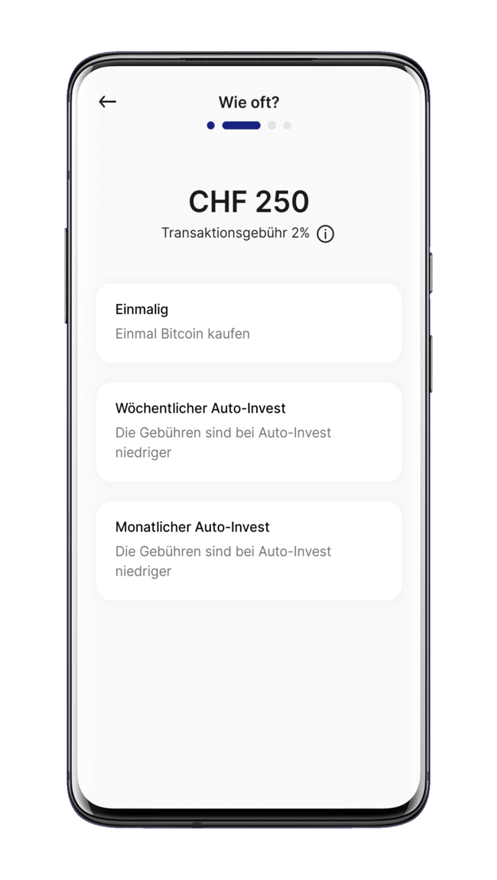 Bitcoin Sparplan Schweiz