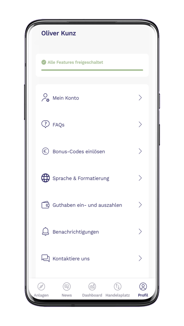 Kontoeinstellungen