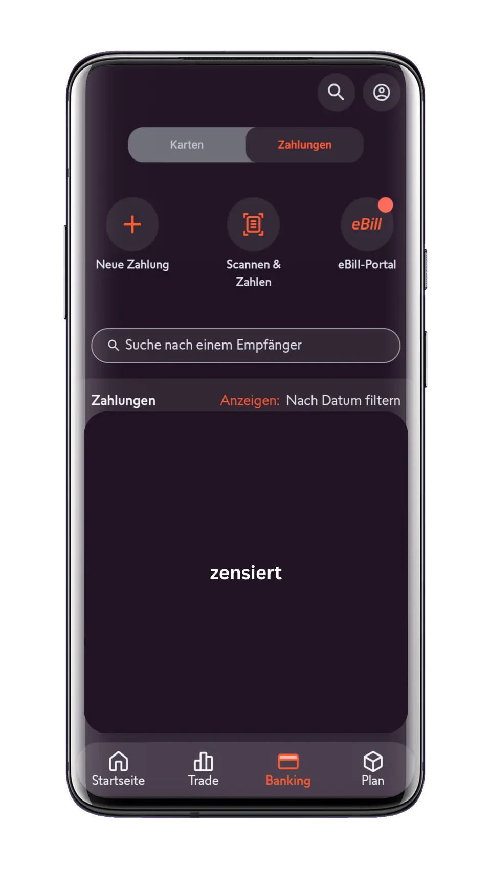 Swissquote Banking Übersicht Zahlungen Swissquote Banking Übersicht Zahlungen