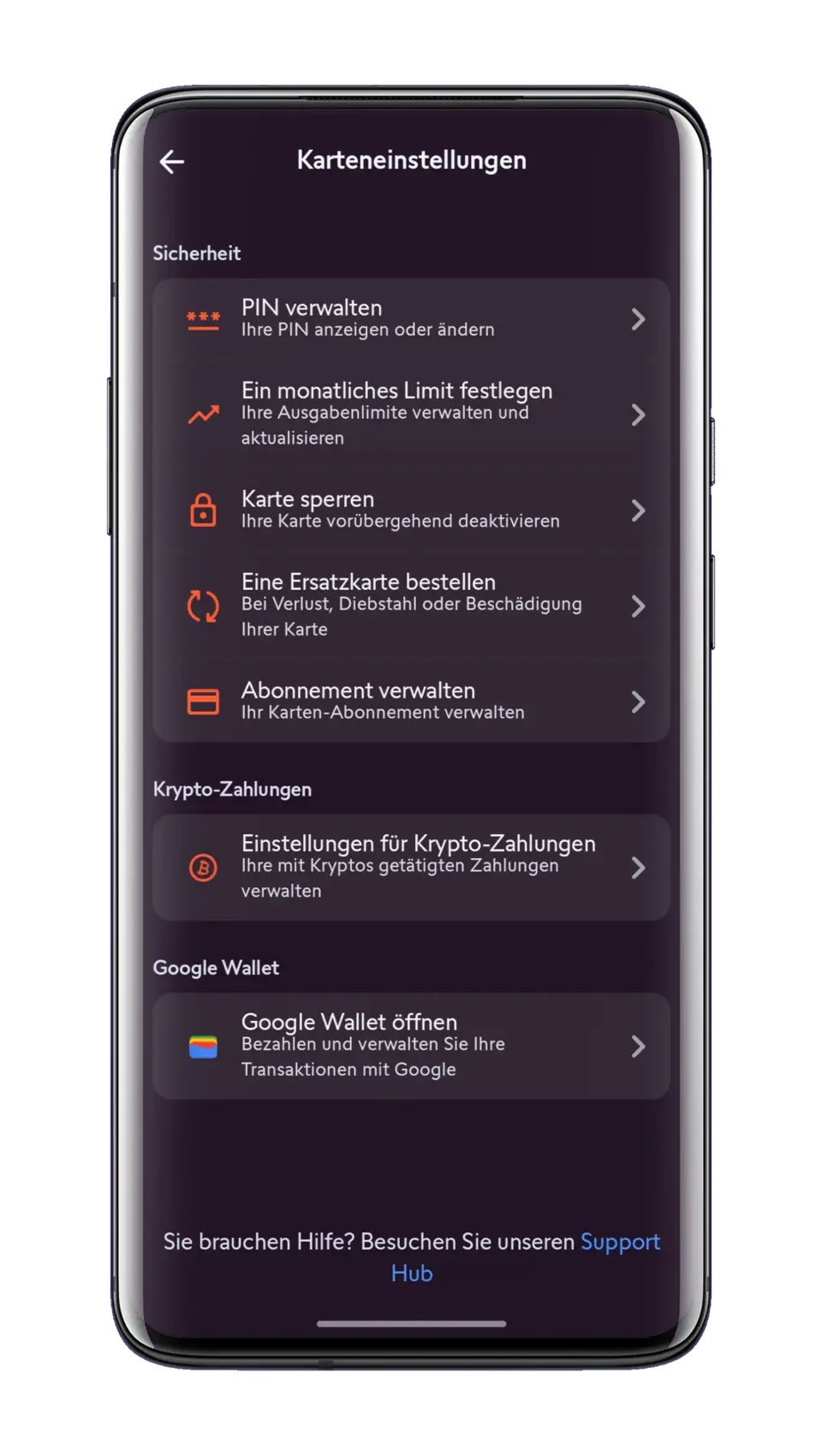 Swissquote Karteneinstellungen Swissquote Karteneinstellungen