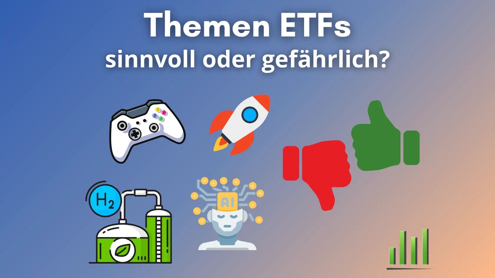 Themen ETFs sinnvoll - Rendite und Gebühren Analysiert