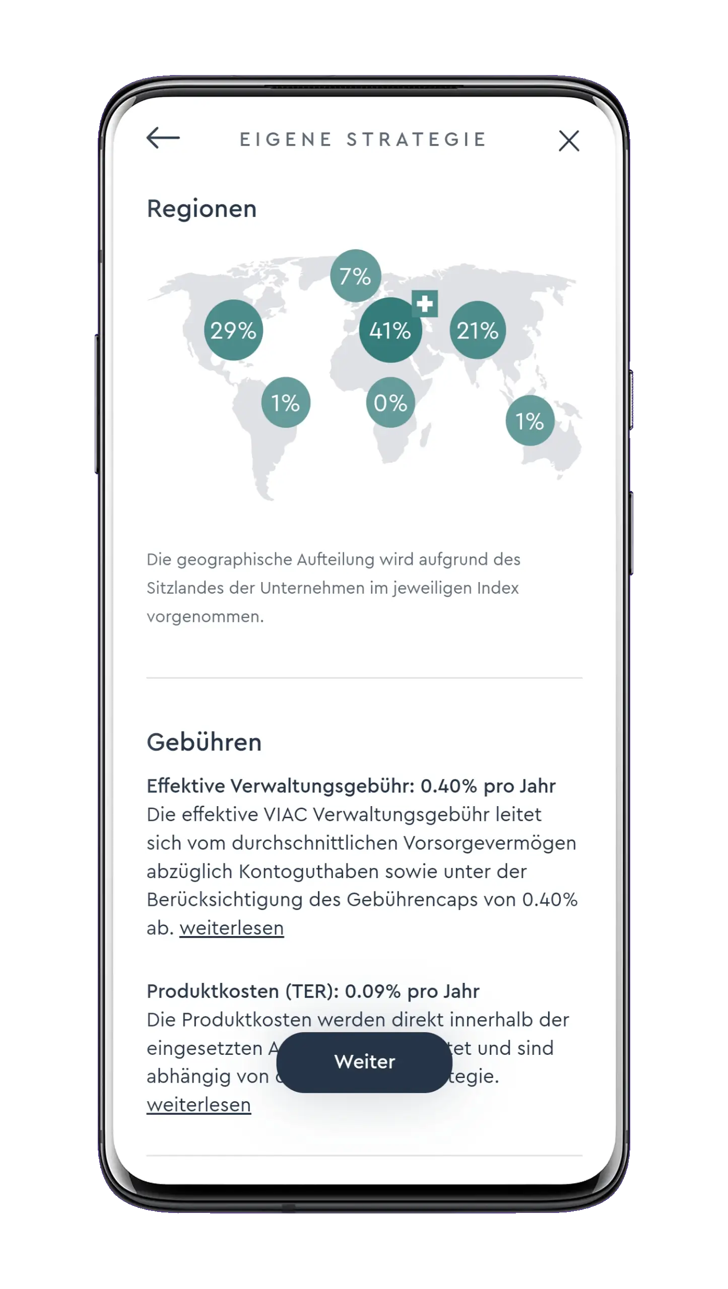 viac 3a eigene Strategie Gebühren und Regionen viac 3a eigene Strategie Gebühren und Regionen